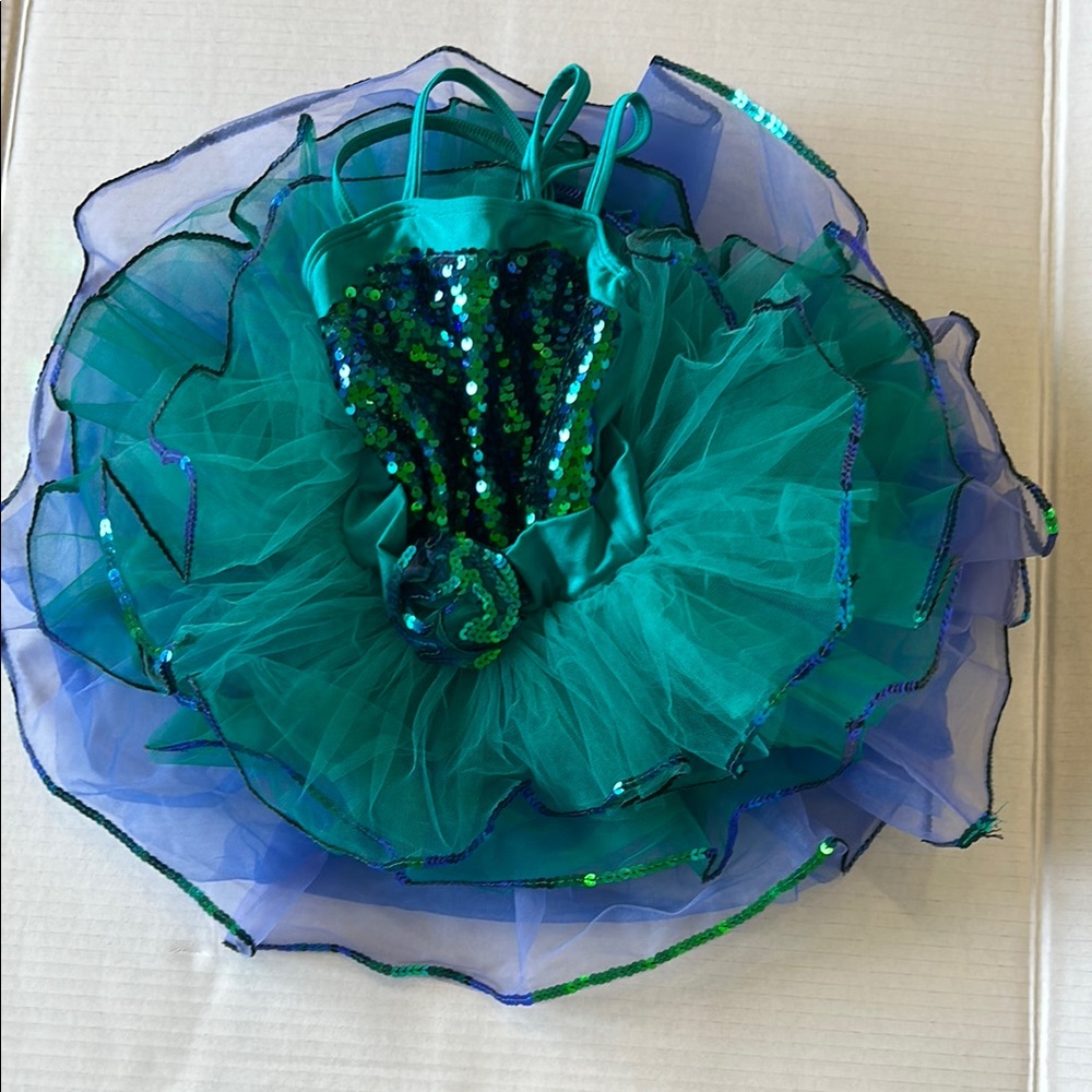Green Sequin Tutu Dress
